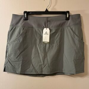 Ascend Olive Green and Gray Womens Skort